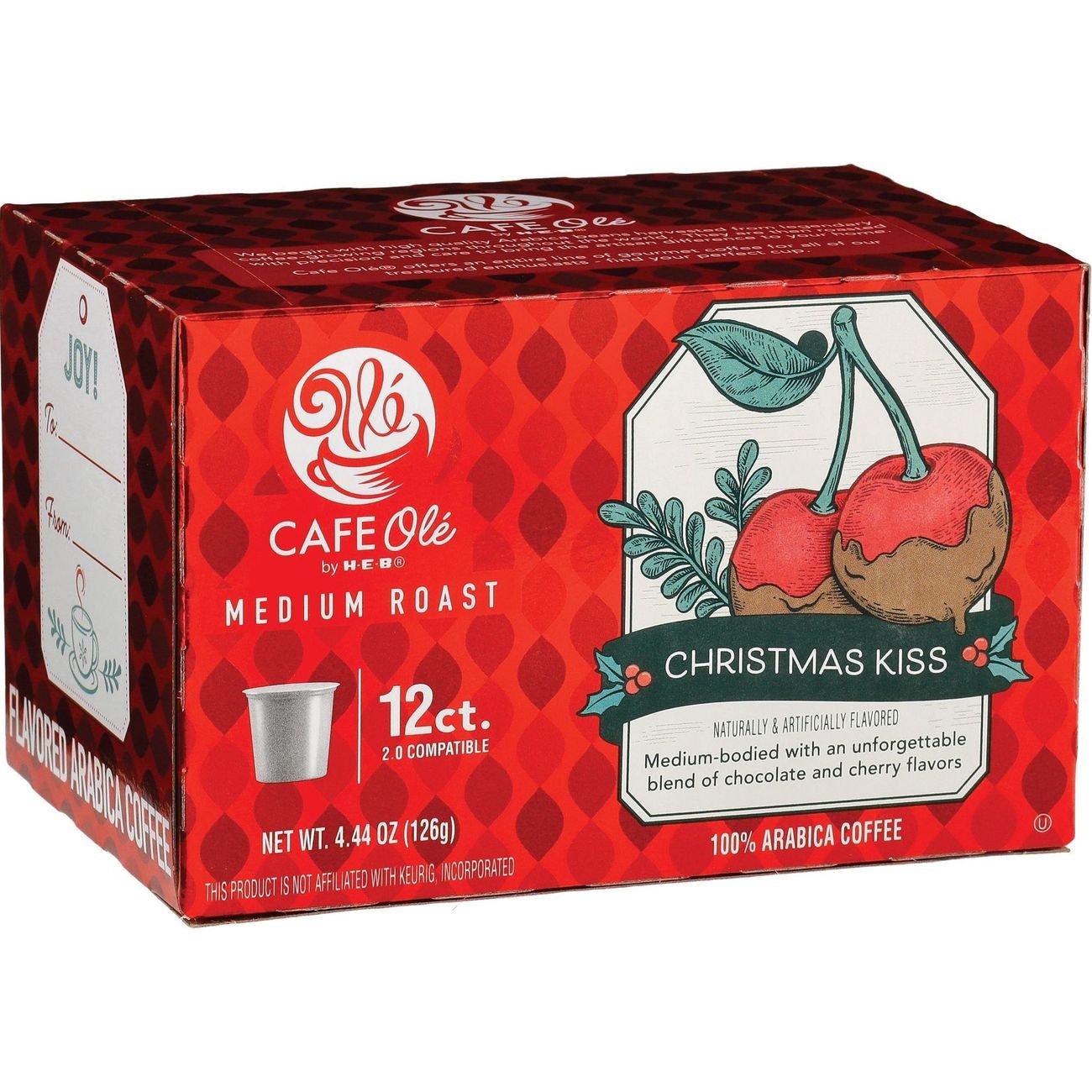 Cafe Ole by HEB Christmas Kiss Cherry Chocolate Single