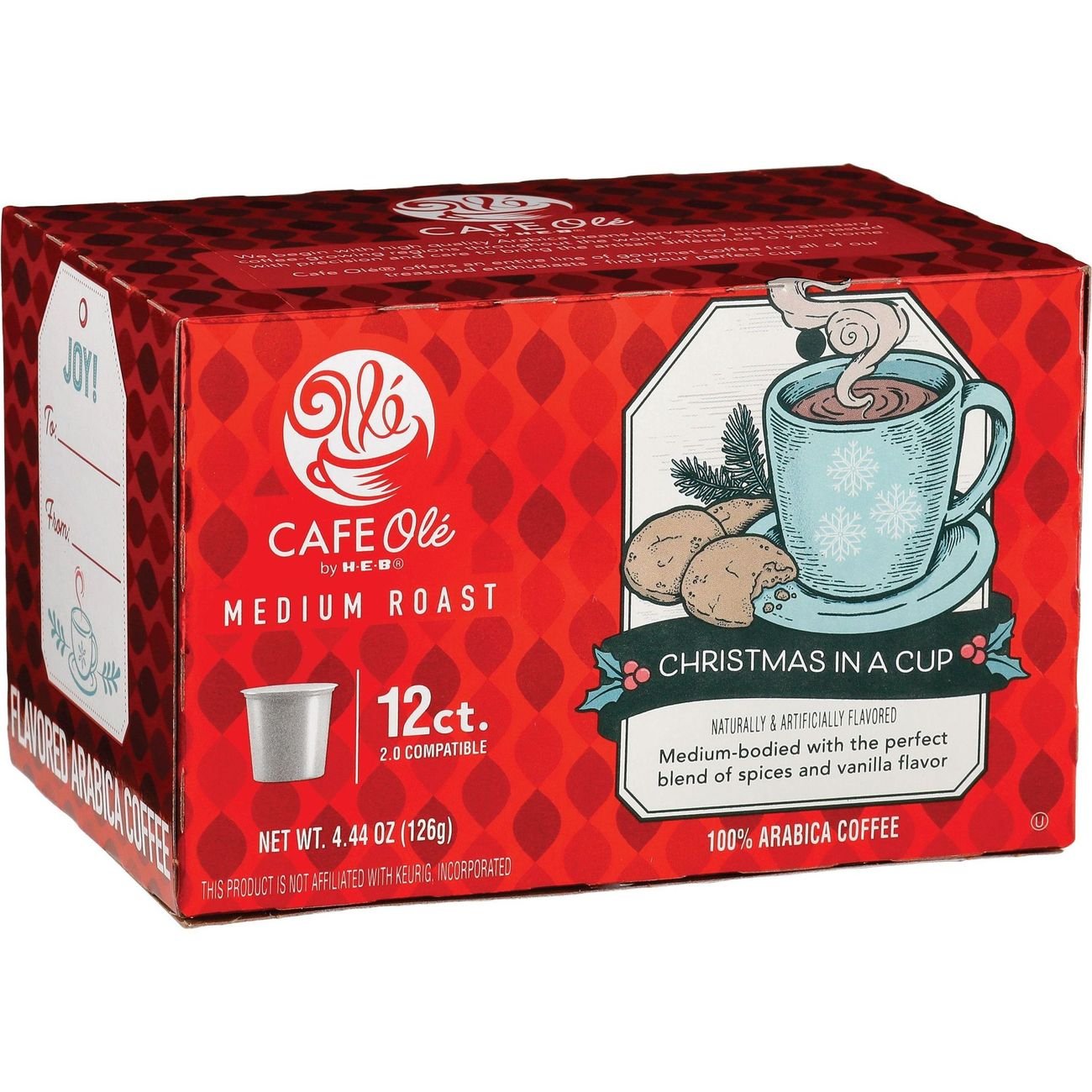 Cafe Ole by HEB Christmas In a Cup Single Serve Coffee Cups Shop