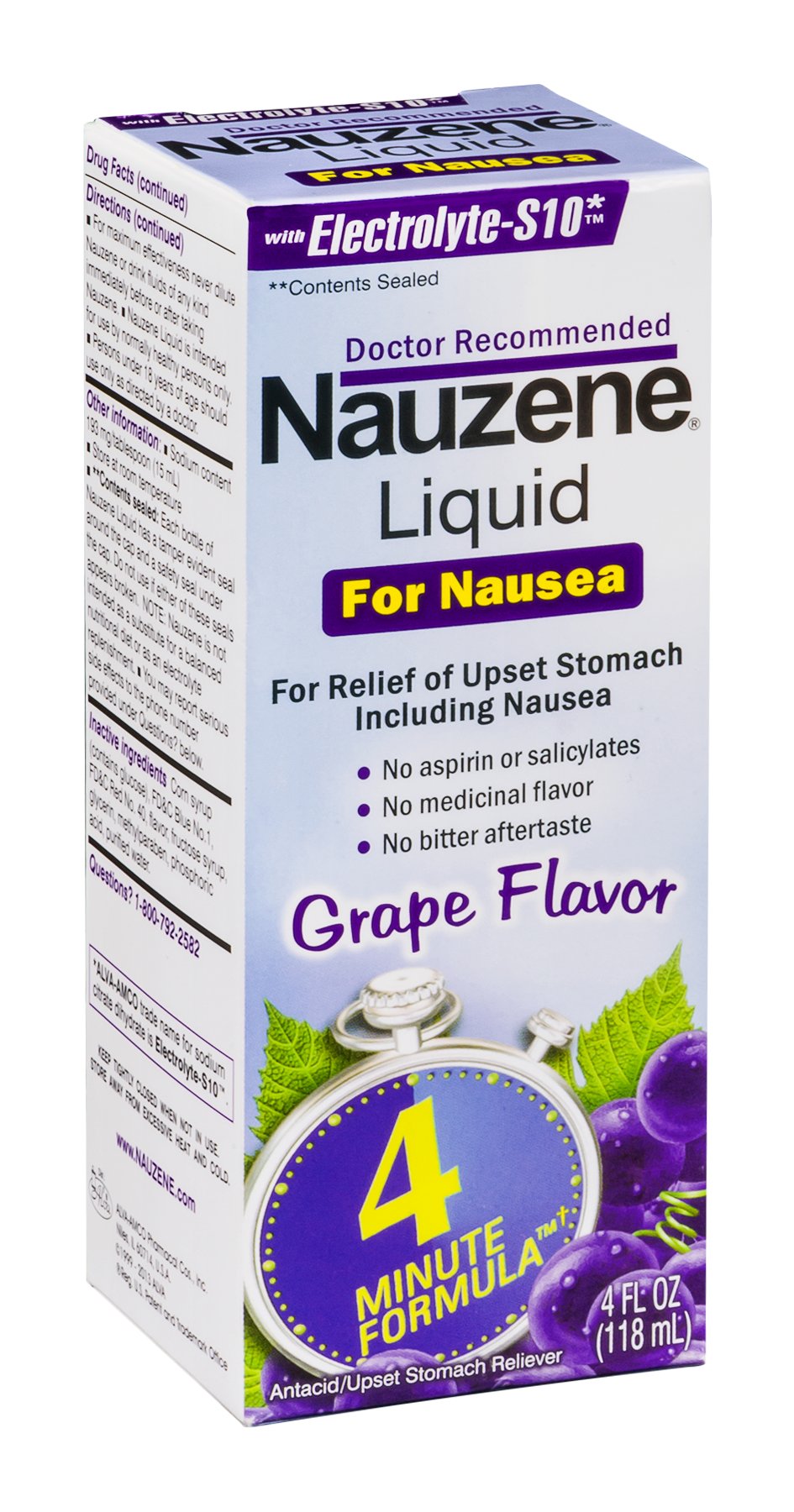 Nauzene Nausea Liquid, Grape Flavor - Shop Digestion & Nausea At H-E-B