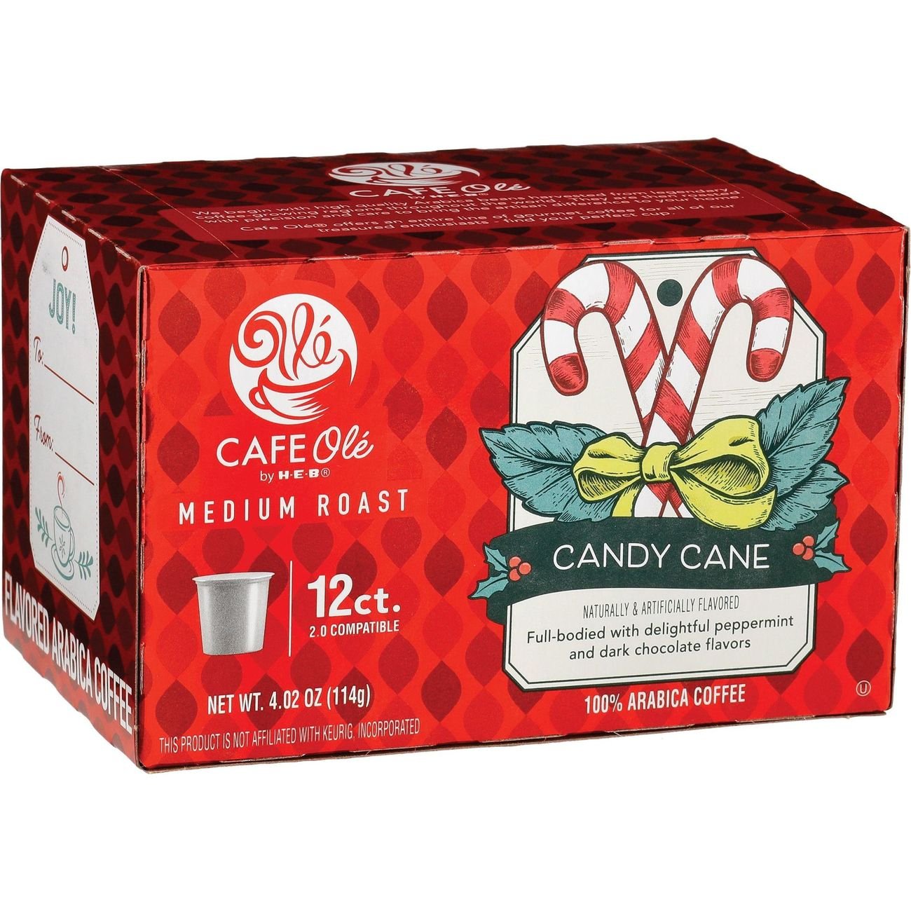 HEB Cafe Ole Cappuccino Caramel Flavored 12 single cups