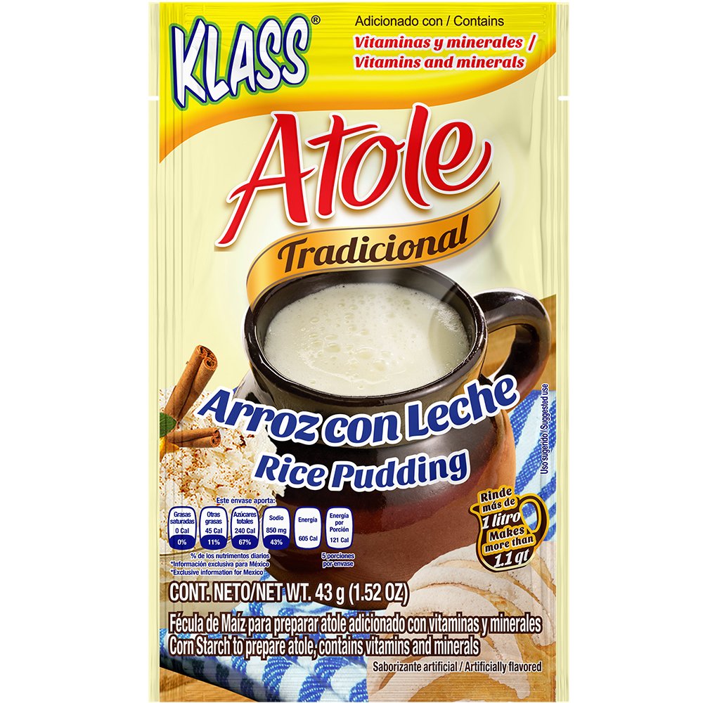 Klass Atole Tradicional Rice Pudding Mix Shop Pudding & gelatin mix at HEB