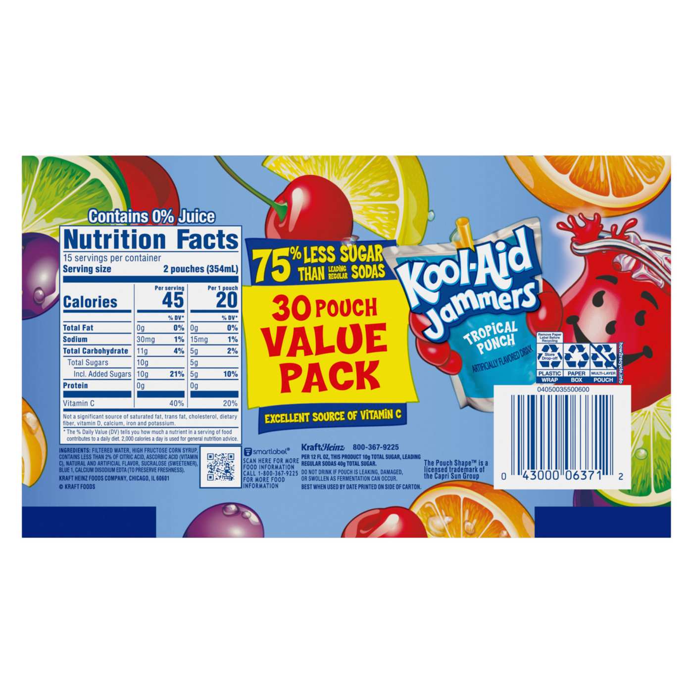 Kool-Aid Jammers Tropical Punch Pouches Value Pack; image 4 of 5