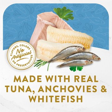 Fancy Feast Purina Lickable Wet Cat Food Broth Topper Classic - Tuna, Anchovies and Whitefish
