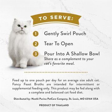 Fancy Feast Purina Lickable Wet Cat Food Broth Topper Classic - Tuna, Anchovies and Whitefish