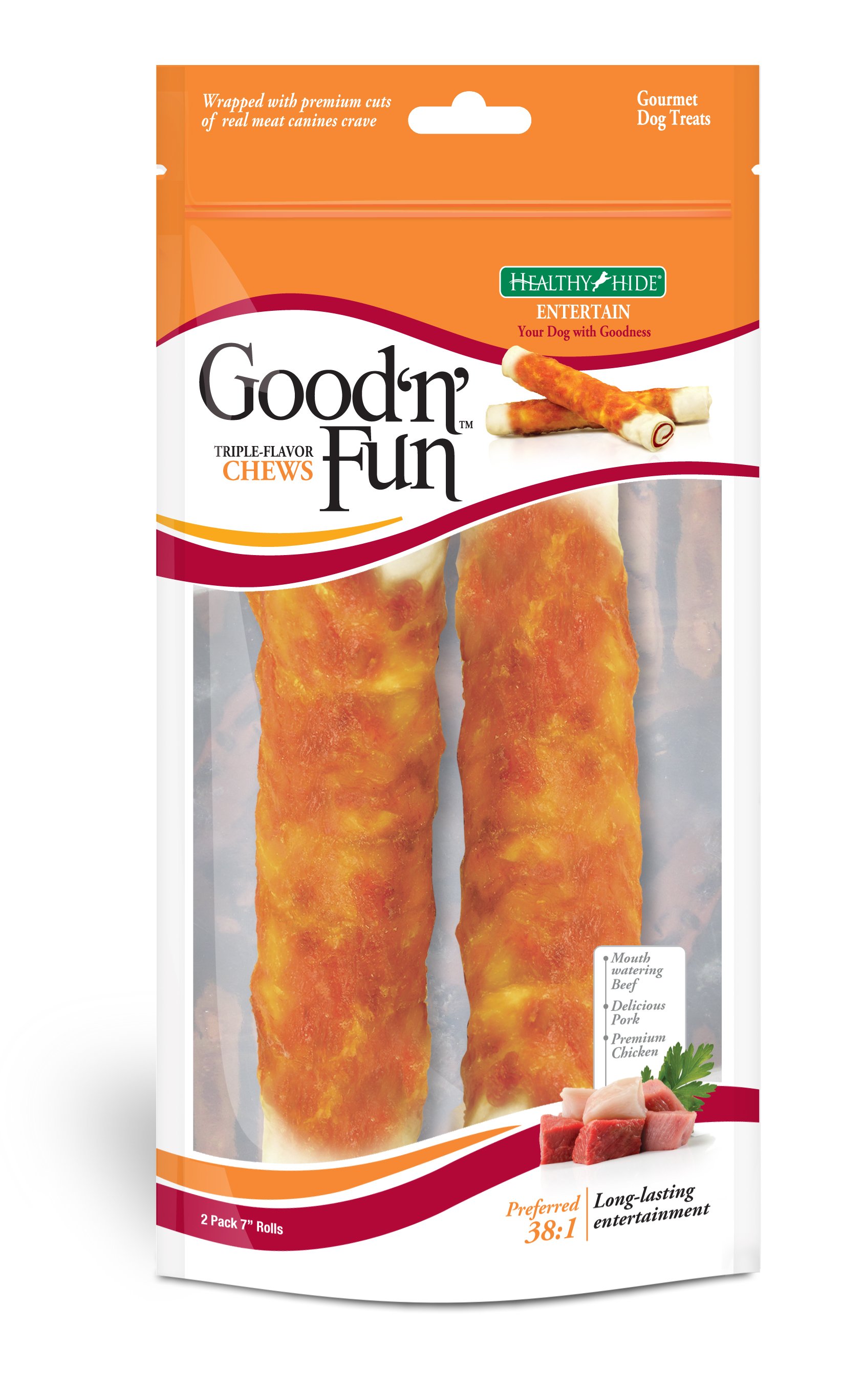 Healthy Hide Good n Fun Triple Flavor Chews Shop Bones