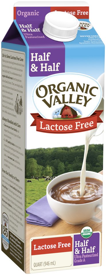 Organic Valley Lactose Free Half Half Shop Cream at H E B