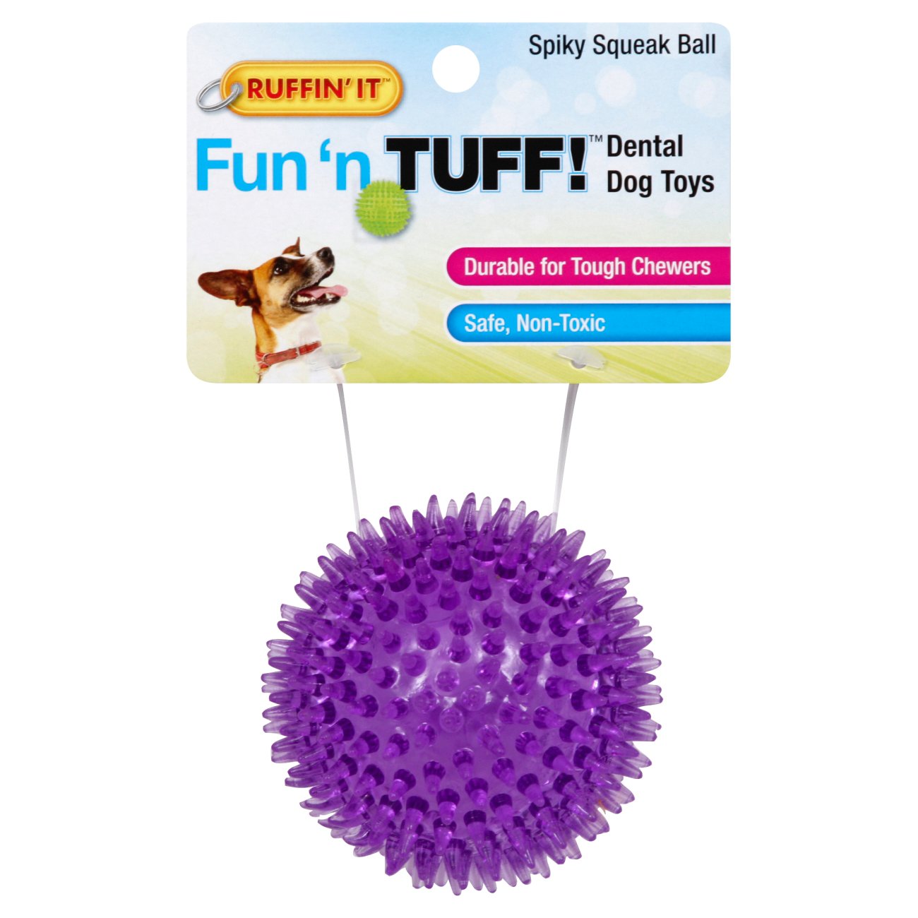 spiky squeaky dog ball