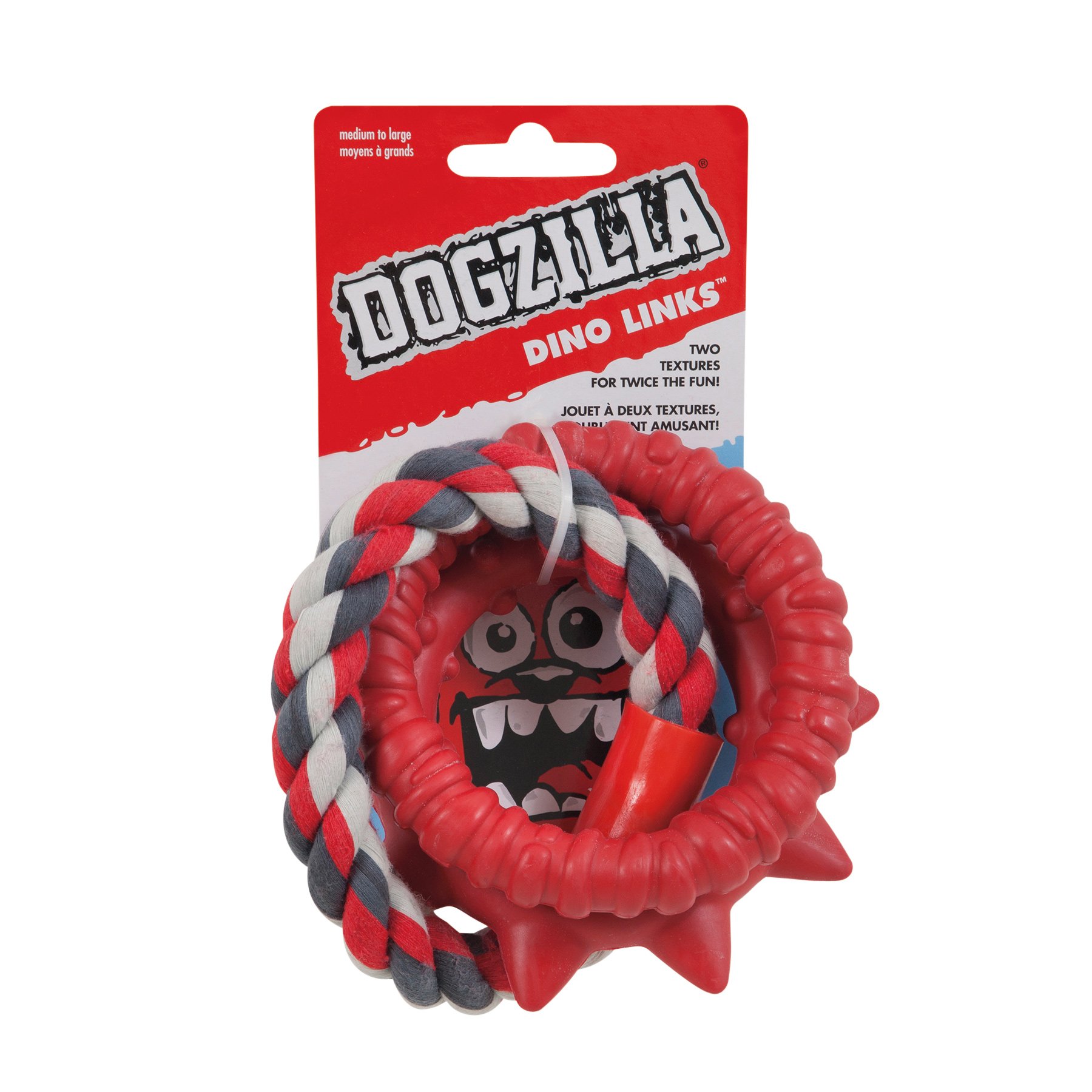 Doskocil Dogzilla Dino Links Medium Dog Toy - Shop Rope & tug toys at H-E-B