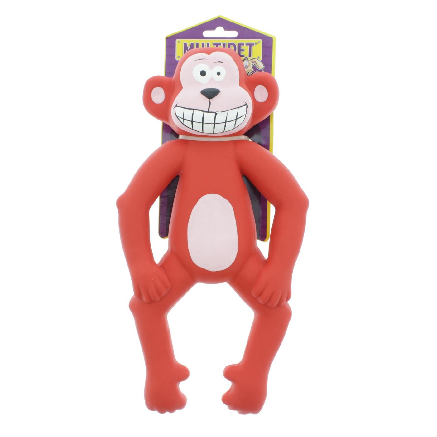 Multipet Lenny the Monkey Latex Dog Toy, Assorted Colors Shop Chew
