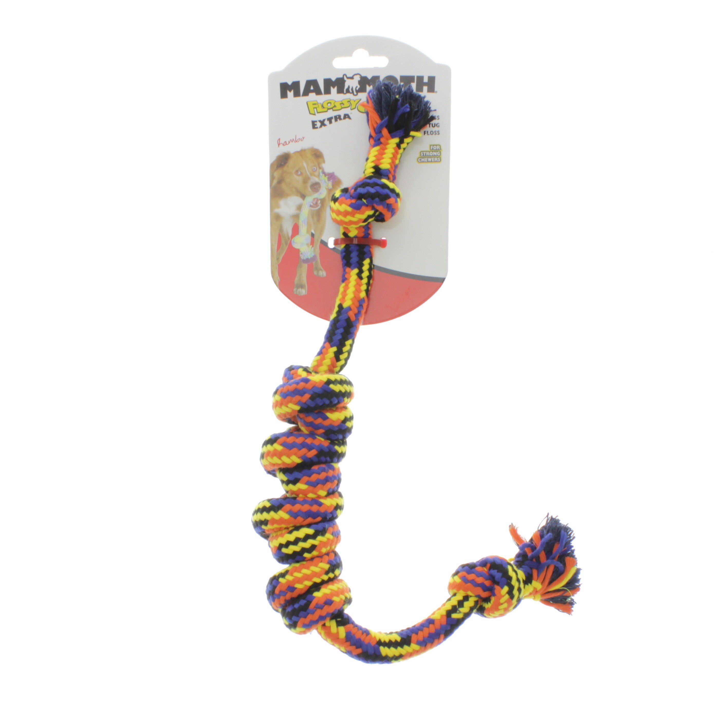 Mammoth Braidys Large Monkey Fist Bar Doy Toy, 18