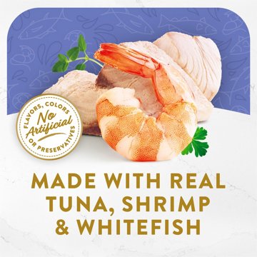 Fancy Feast Purina Limited Ingredient Wet Cat Food Complement Broths - Tuna, Shrimp & Whitefish