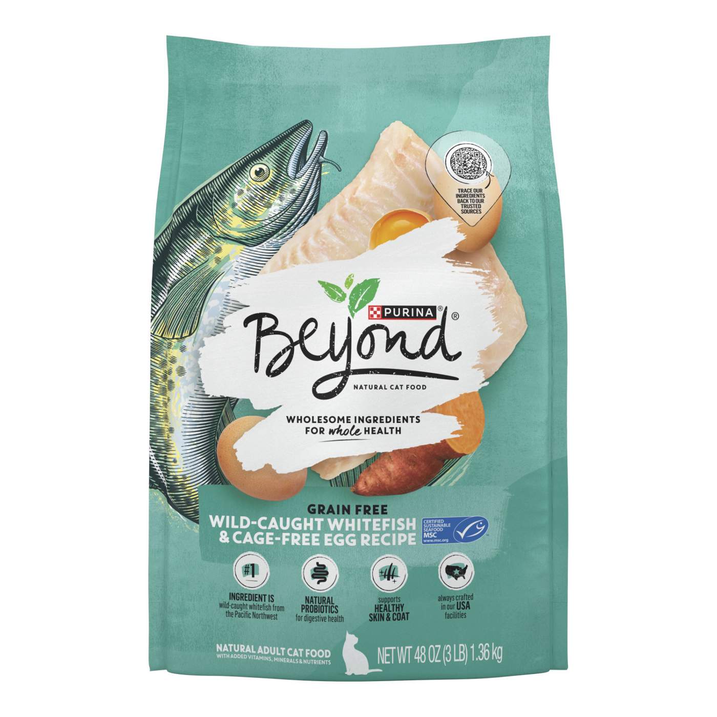 Beyond Purina Beyond Natural Grain Free Dry Cat Food Whitefish and Egg Recipe With Added Vitamins, Minerals and Nutrients; image 1 of 7