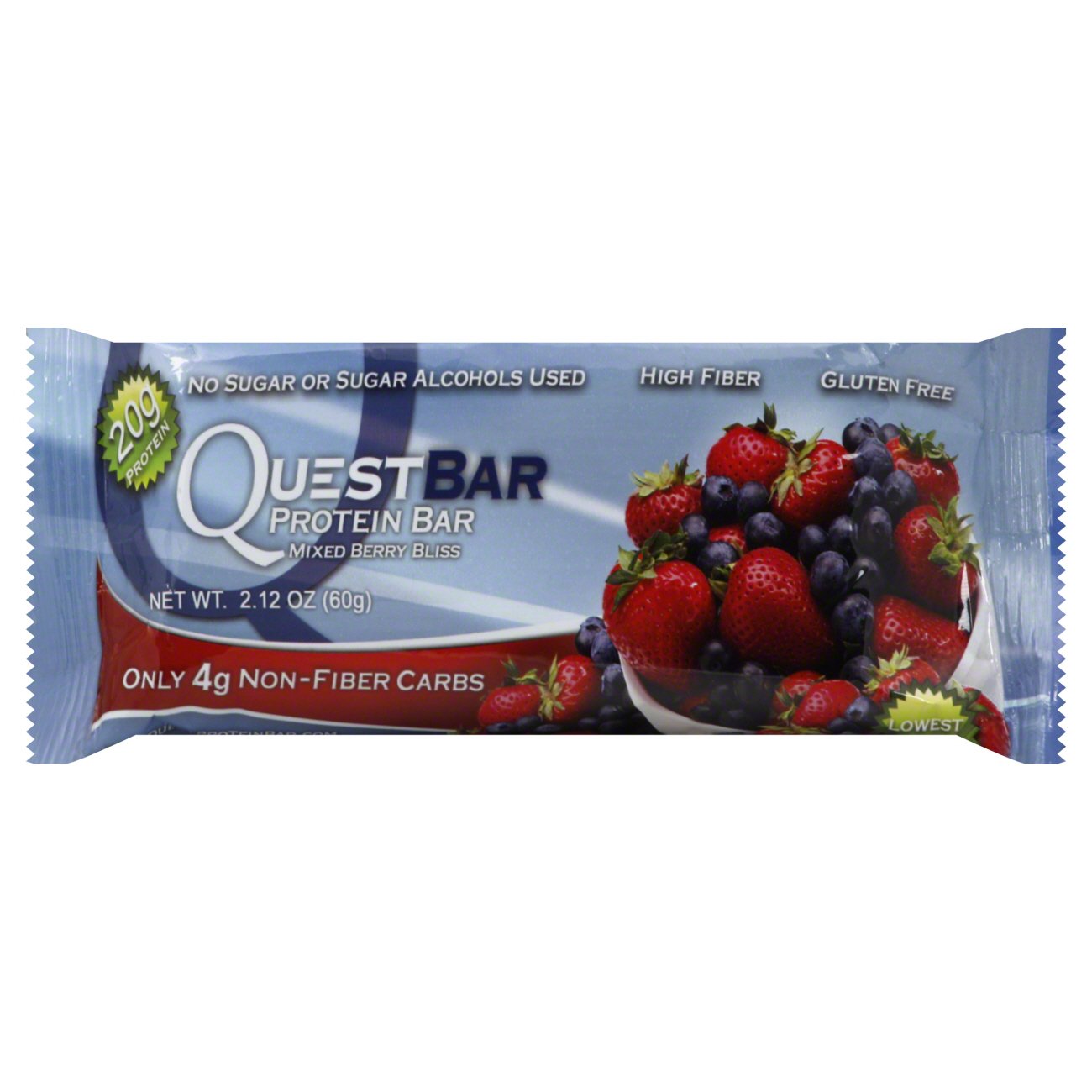 Quest 20g Protein Bar Bar Mixed Berry Bliss Shop Granola & Snack