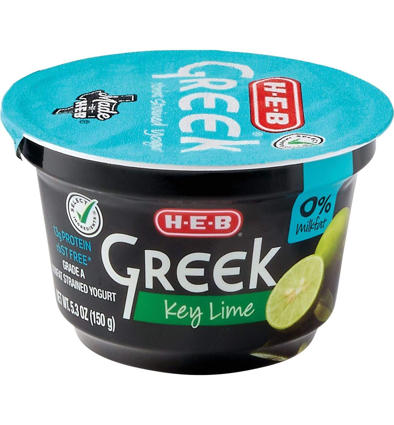 HEB 13g Protein Nonfat Greek Yogurt Key Lime Shop Yogurt at HEB
