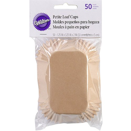 Mini Loaf Pan Liners, 50-Count - Wilton