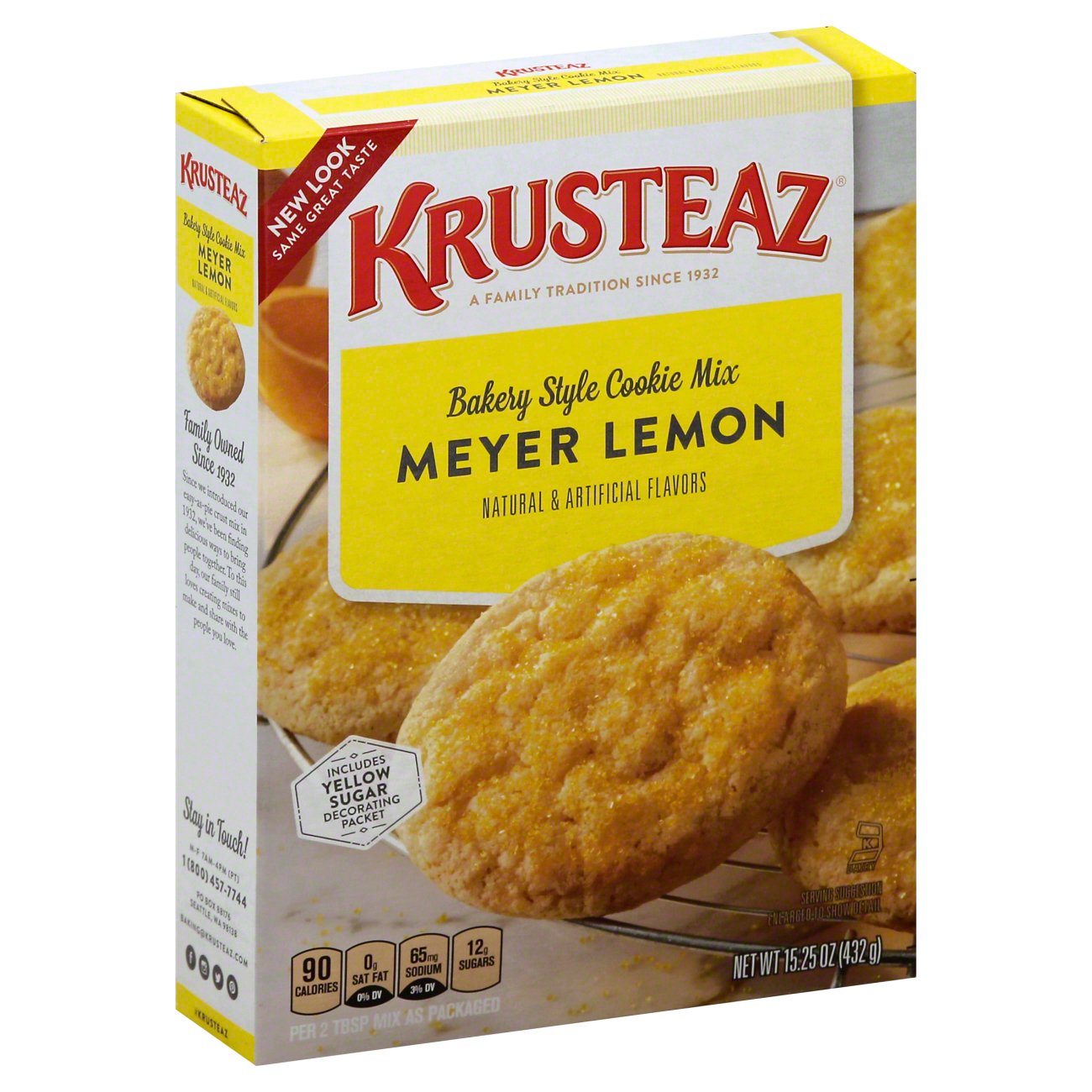 Krusteaz Meyer Lemon Cookie Mix Shop Baking Mixes at HEB