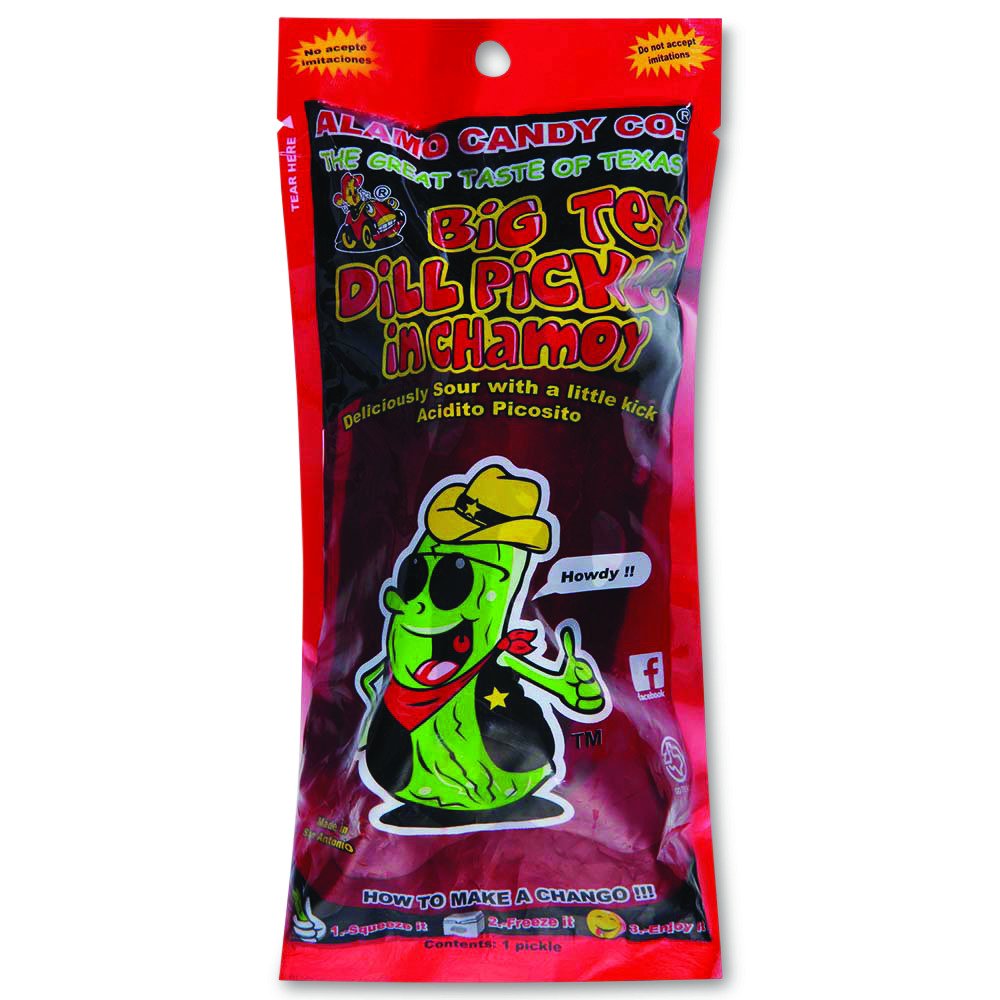 Alamo Candy Big Tex Dill Pickle In Chamoy Shop Candy At H E B 6107