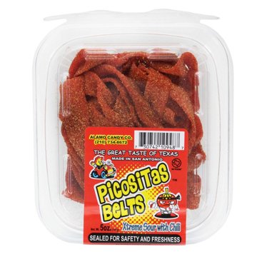 Alamo Candy Co. Picositas Belts Tub, 5 oz