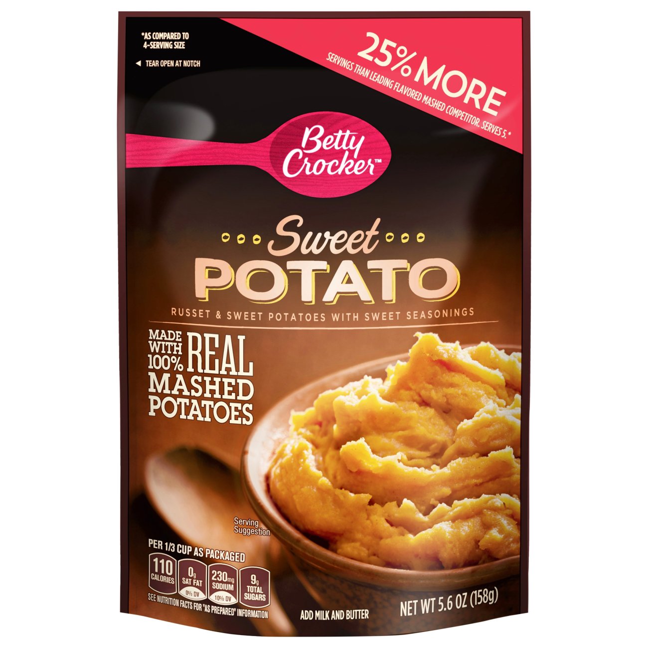 Betty Crocker Sweet Potato Homestyle Mashed Potatoes Shop Pantry Meals At H E B 2517