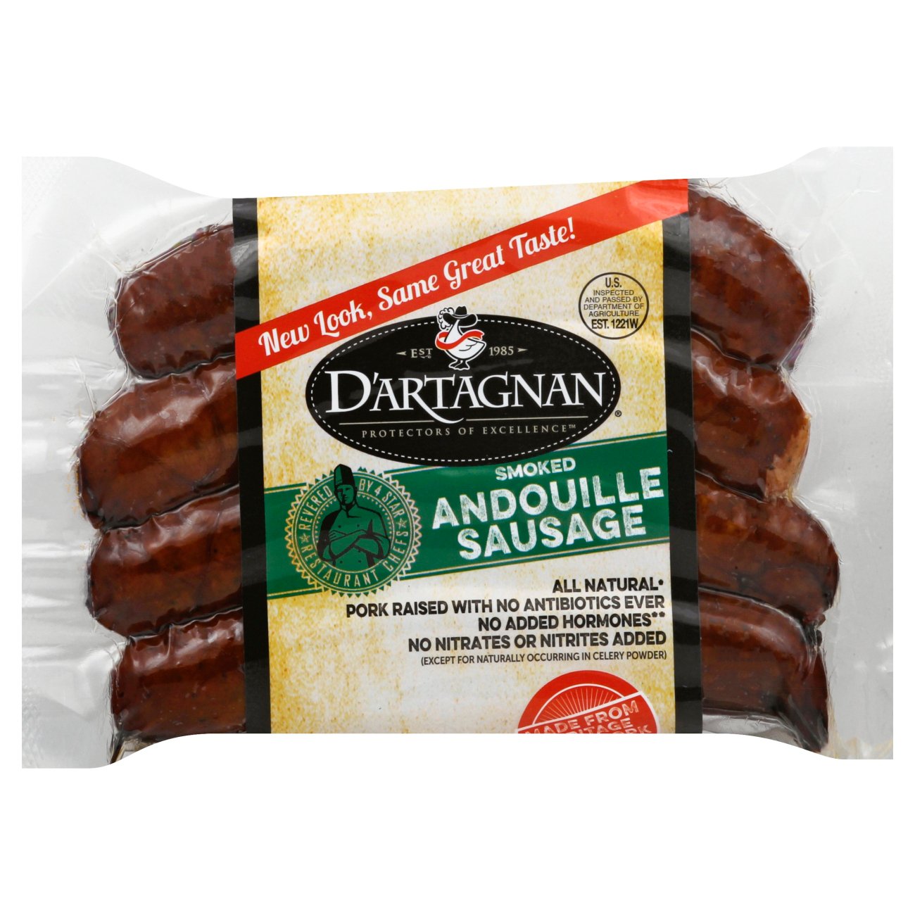 D'Artagnan All Natural Andouille Pork Sausage Shop Sausage at HEB