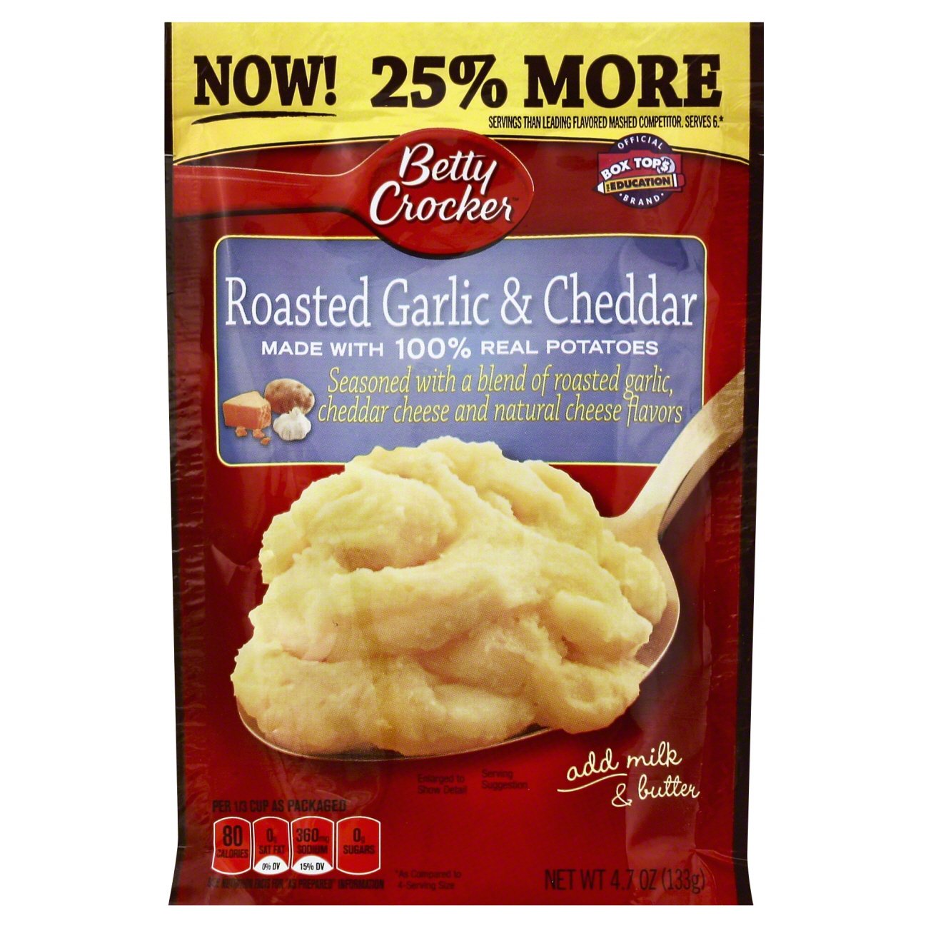 Betty Crocker Roasted Garlic and Cheddar Mashed Potatoes Shop Pantry