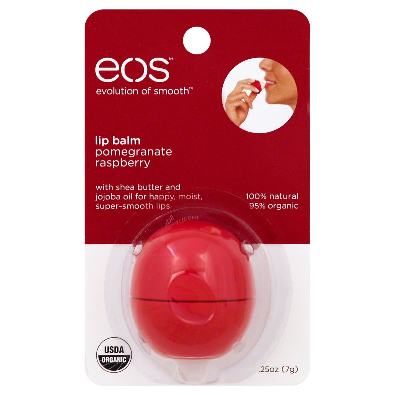 eos Lip Balm Pomeranate Raspberry Shop Lip Balm & Treatments at HEB