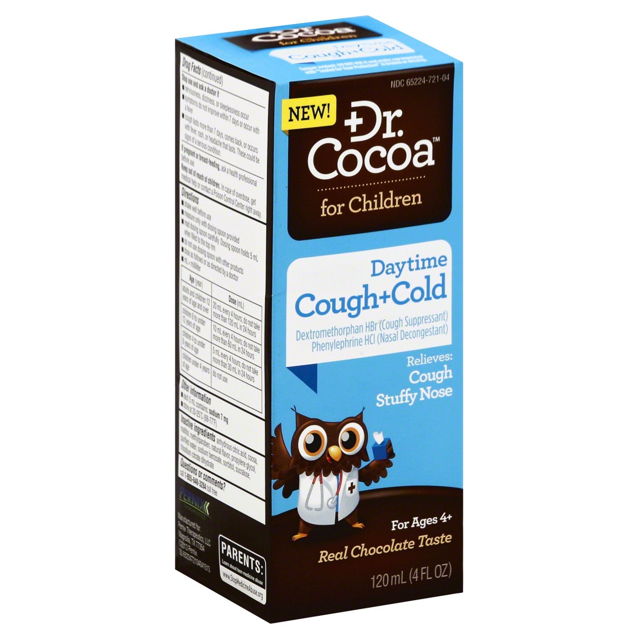 健康・医学 Cokumico Dr Cocoa Daytime Cough and Cold - Shop Cough, cold & flu at H-E-B