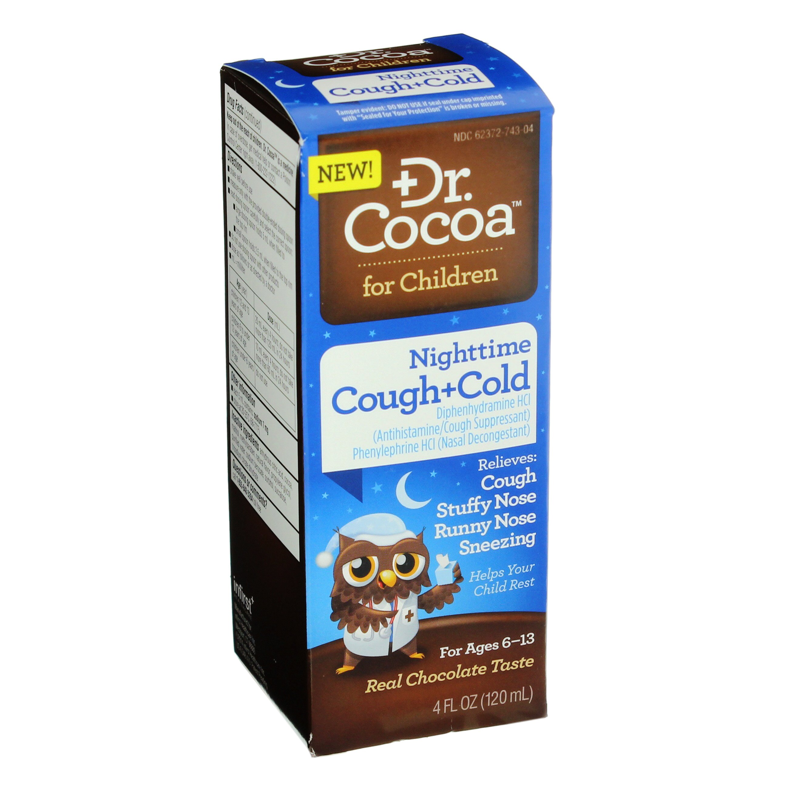 Dr Cocoa Nighttime Cough and Cold Relief for Children Shop Cough, cold & flu at HEB