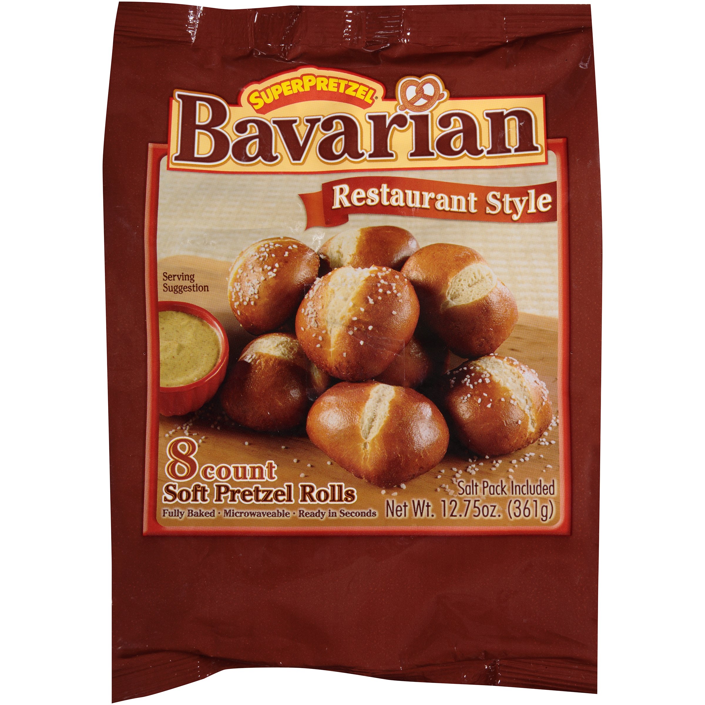 Superpretzel Bavarian Restaurant Style Soft Pretzel Rolls Shop Bread