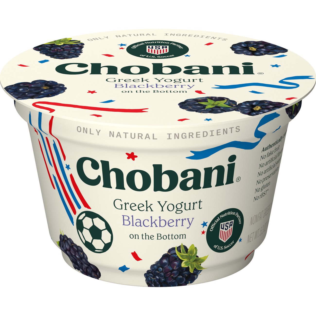 Chobani Non-Fat Blackberry on the Bottom Greek Yogurt, 5.3 oz
