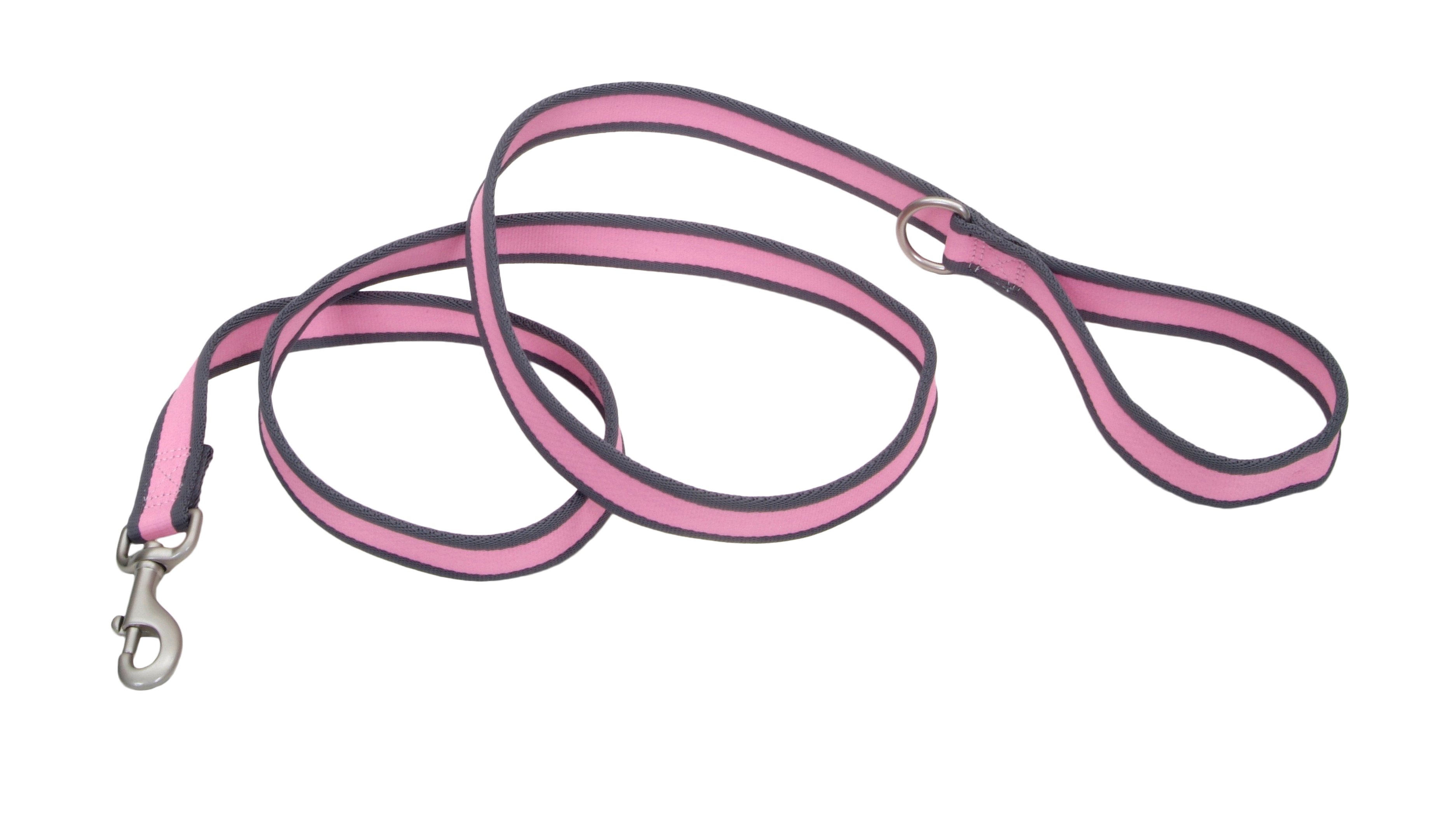 Coastal Pet Products Pink/Gray Pet Attire Pro Leash 3/4 inch X 6 inch