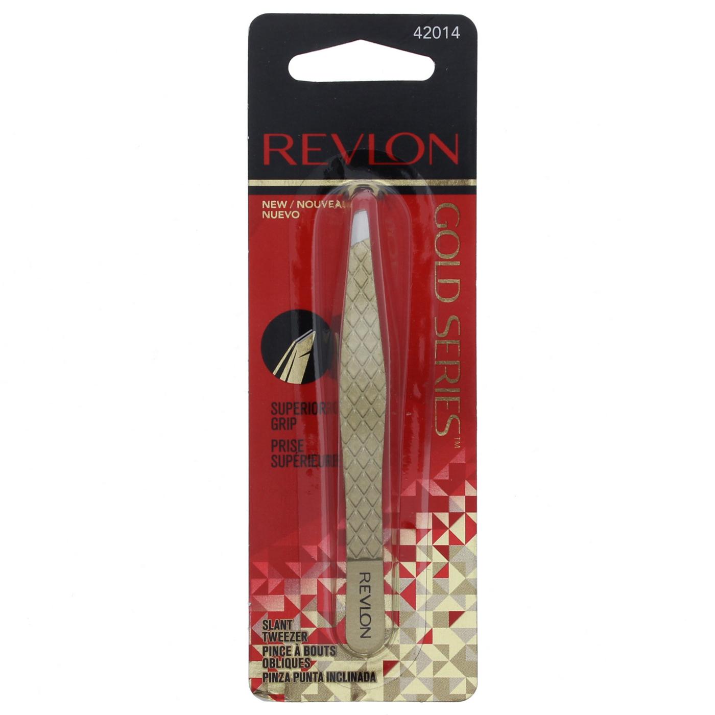 Revlon Gold Series Slant Tweezers; image 1 of 2