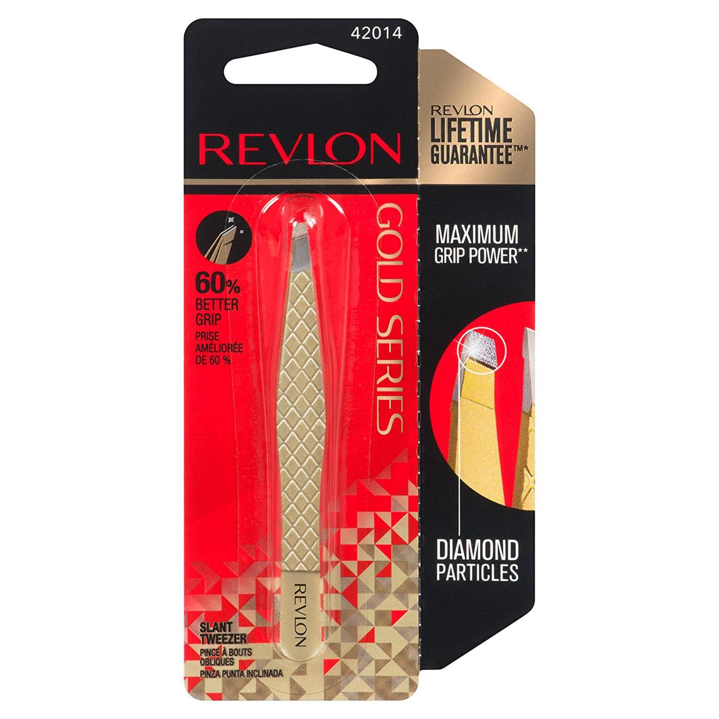 Revlon Gold Series Slant Tweezers; image 3 of 4