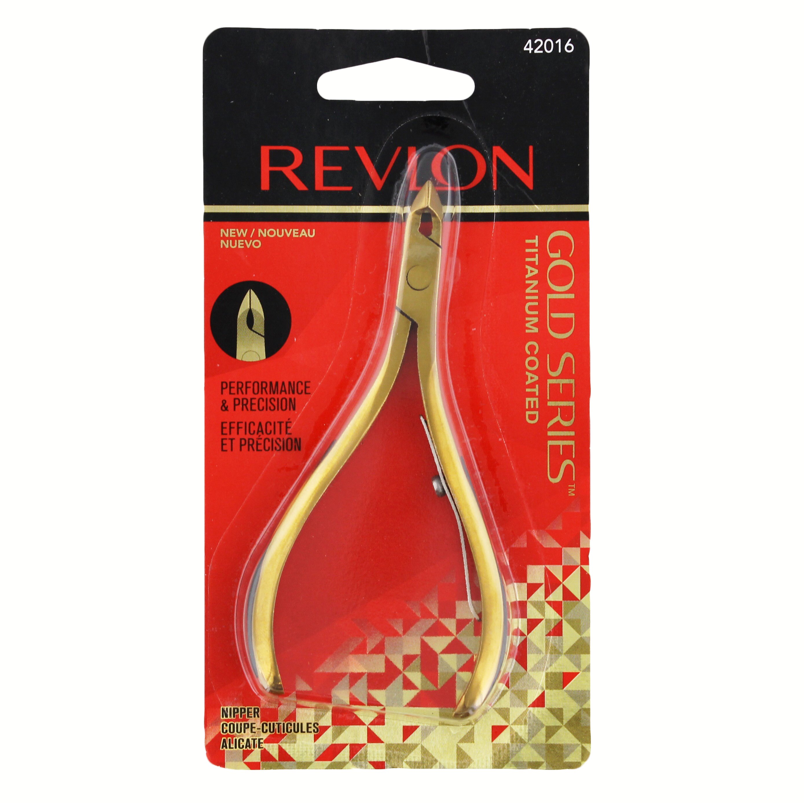 Revlon Gold Series Titanium Coated Nipper Shop Nail & Cuticle Clippers at HEB