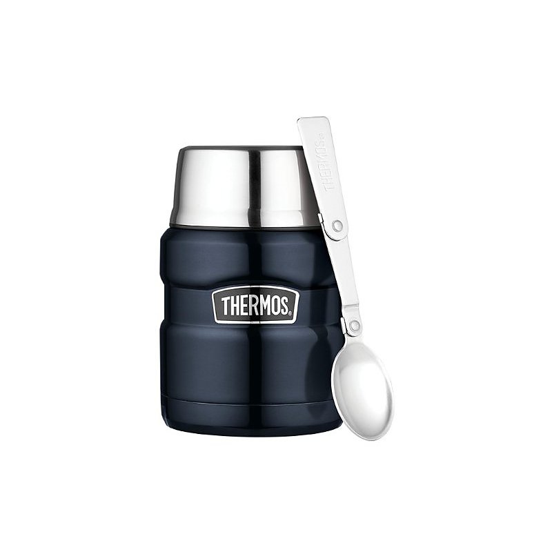 Thermos Stainless King 16 Oz. Food Jar in Stainless Steel and Midnight Blue