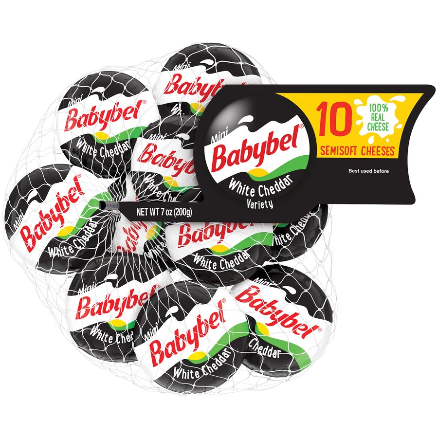 Mini Babybel White Cheddar Snack Cheese Shop Cheese at HEB