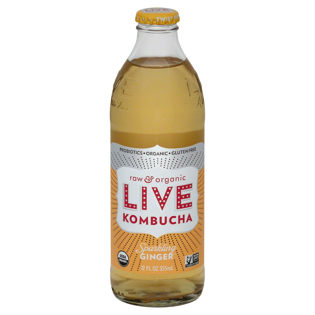 Live Soda Kombucha Soda Sparkling Ginger Shop Tea at HEB