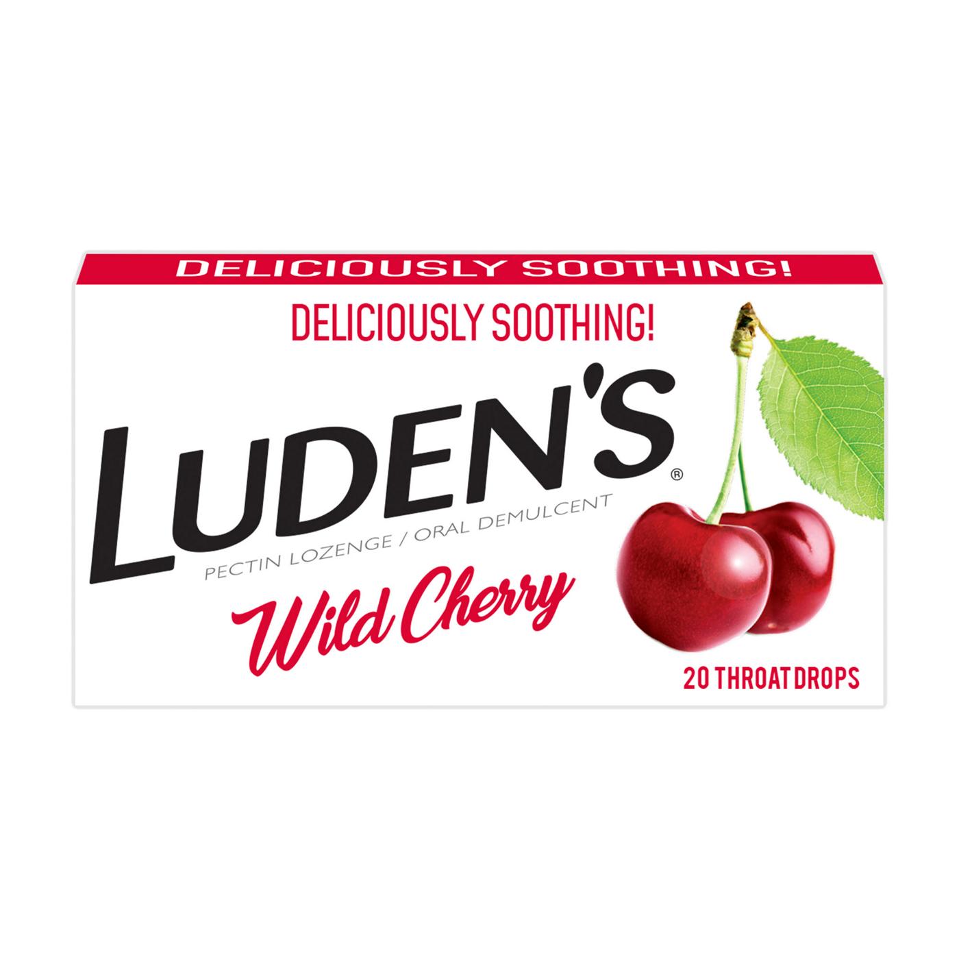 Luden's Soothing Throat Drops, Wild Cherry; image 1 of 5