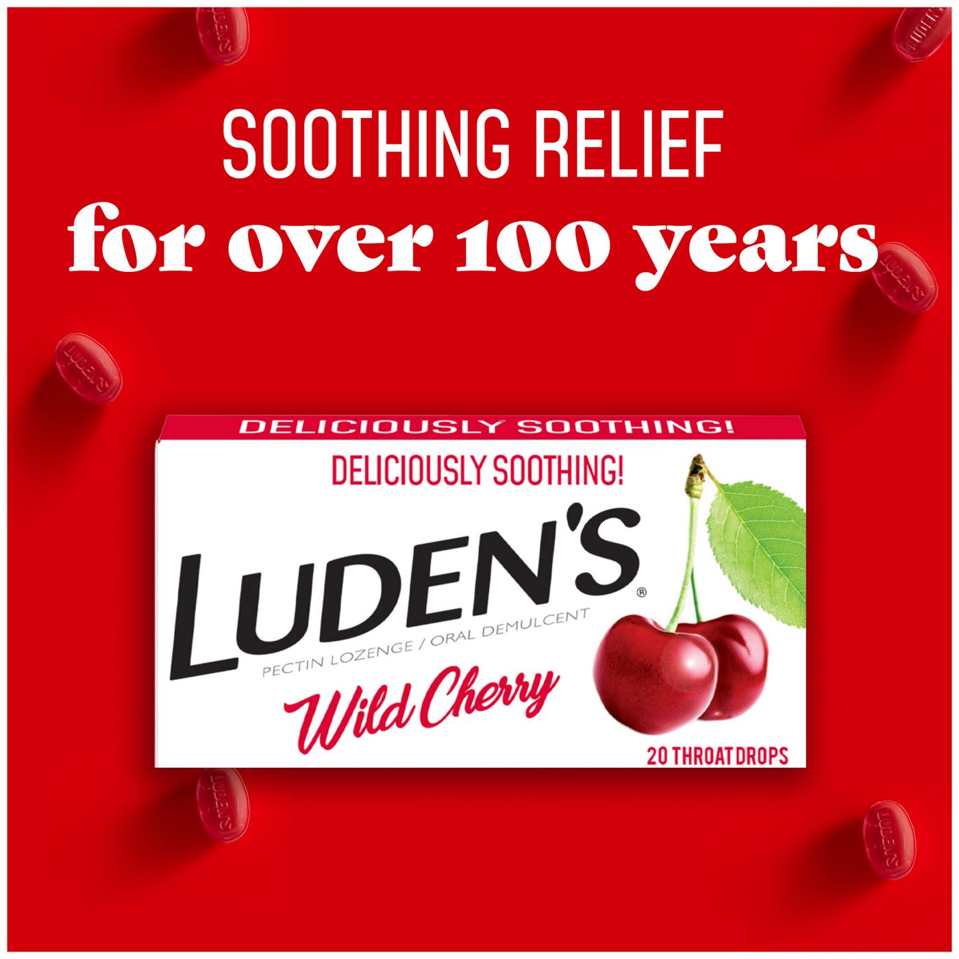 Luden's Soothing Throat Drops, Wild Cherry; image 3 of 5