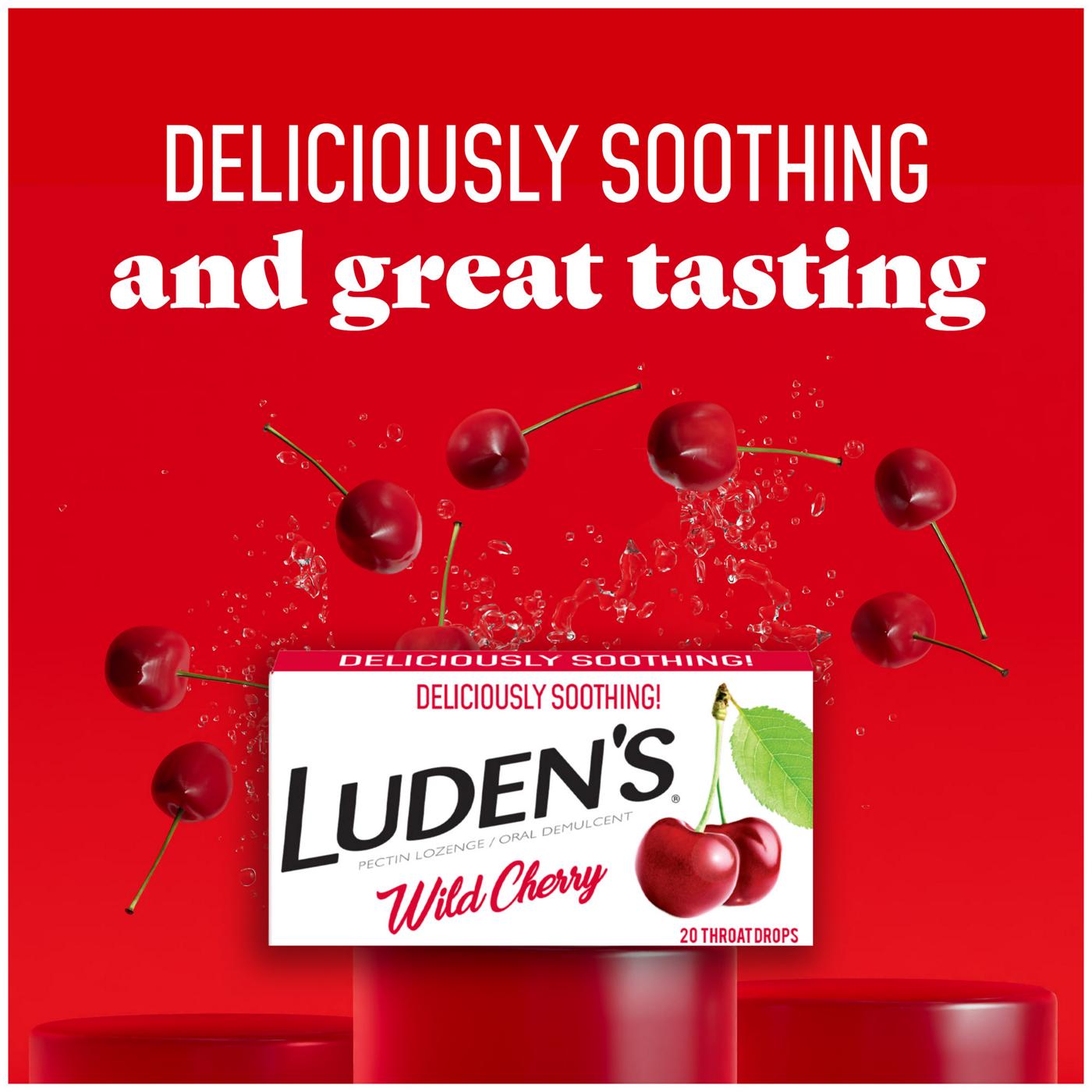 Luden's Soothing Throat Drops, Wild Cherry; image 4 of 5