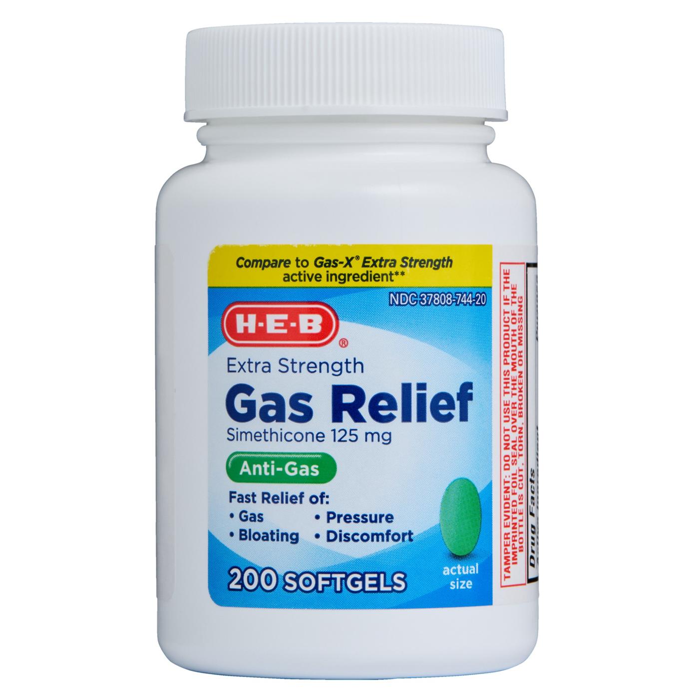H-E-B Gas Relief Extra Strength Softgels; image 1 of 5