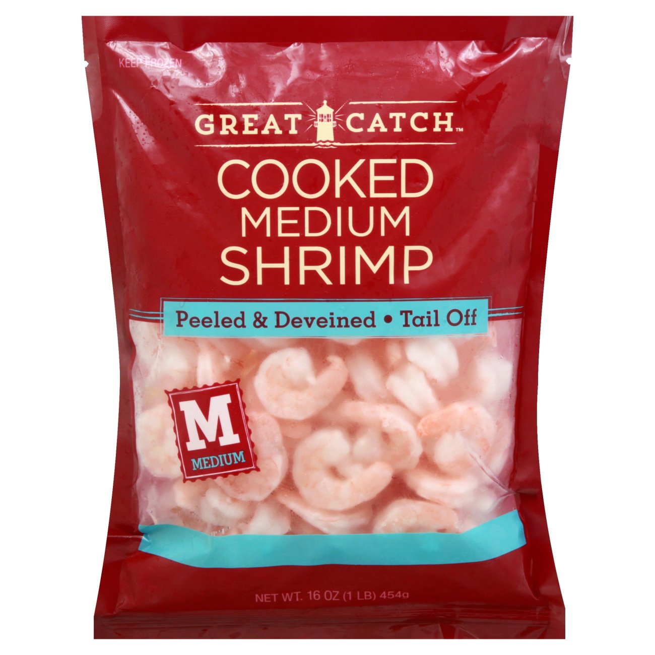 Great Catch Cooked Peeled and Deveined TailOff Medium Shrimp, 7190ct
