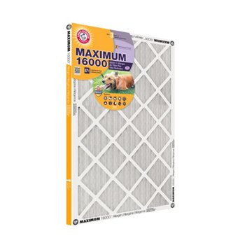 Arm & Hammer Maximum 1600 Allergen Air Filter Plus Odor Reduction, 12 x 24 x 1 in