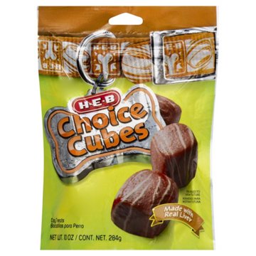 H-E-B Choice Cubes Liver Dog Treats, 10 oz