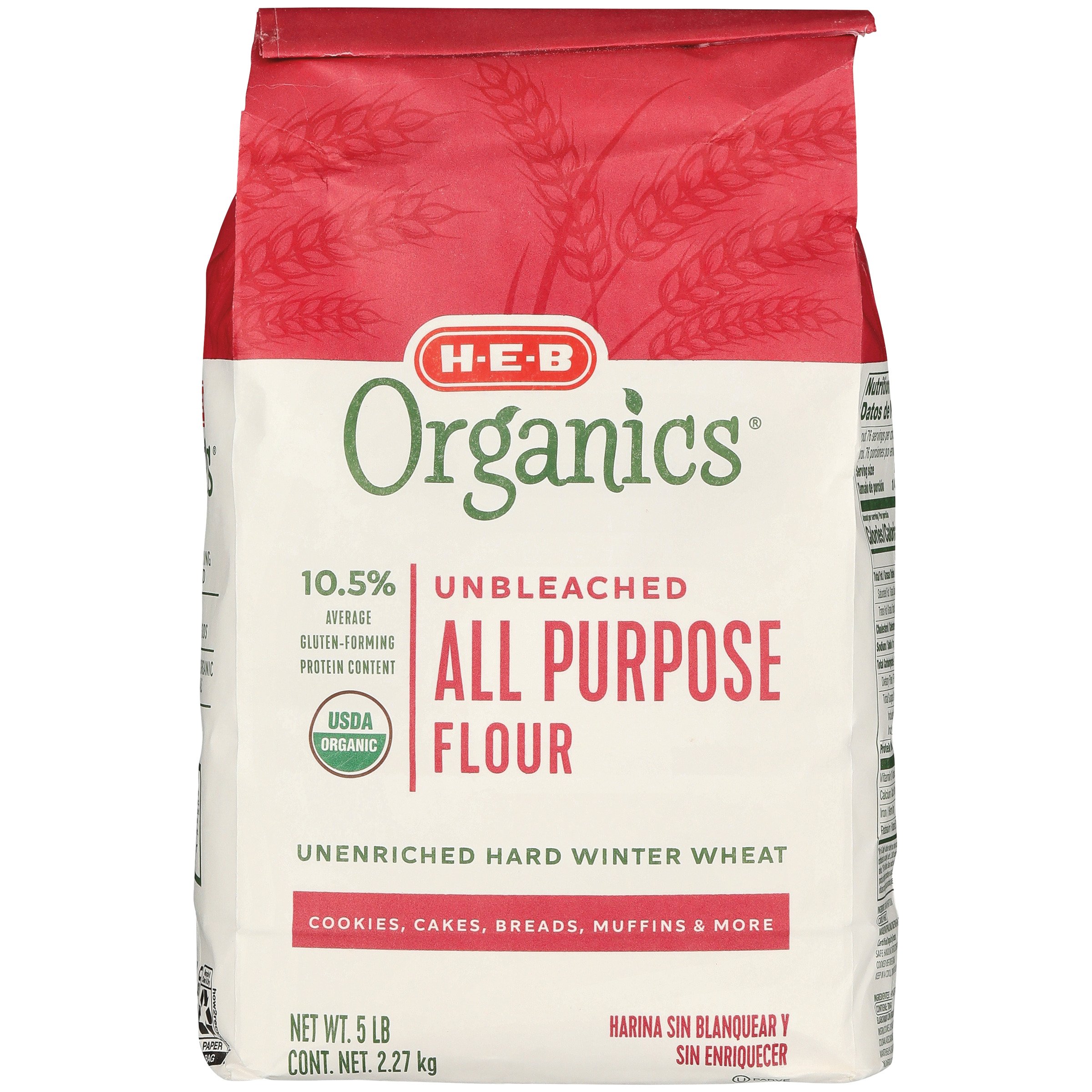 King Arthur All-Purpose Flour, Organic, Unbleached - 5 lbs (2.27 kg)