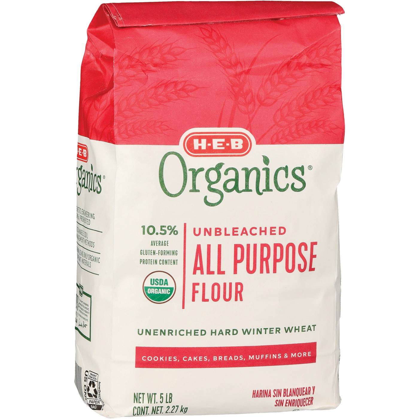 H-E-B Organics Unbleached All Purpose Flour; image 2 of 2