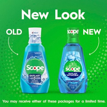 Crest Scope Outlast Mouthwash - Cool Peppermint, 33.8 oz