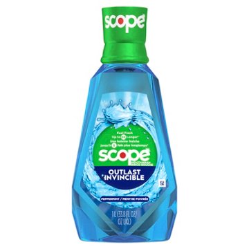Crest Scope Outlast Mouthwash - Cool Peppermint, 33.8 oz