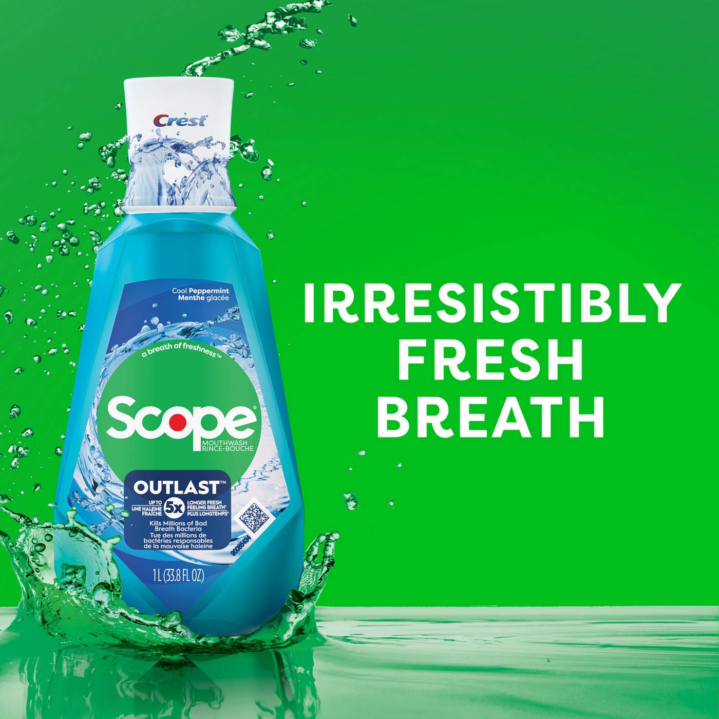 Crest Scope Outlast Mouthwash - Cool Peppermint; image 7 of 9