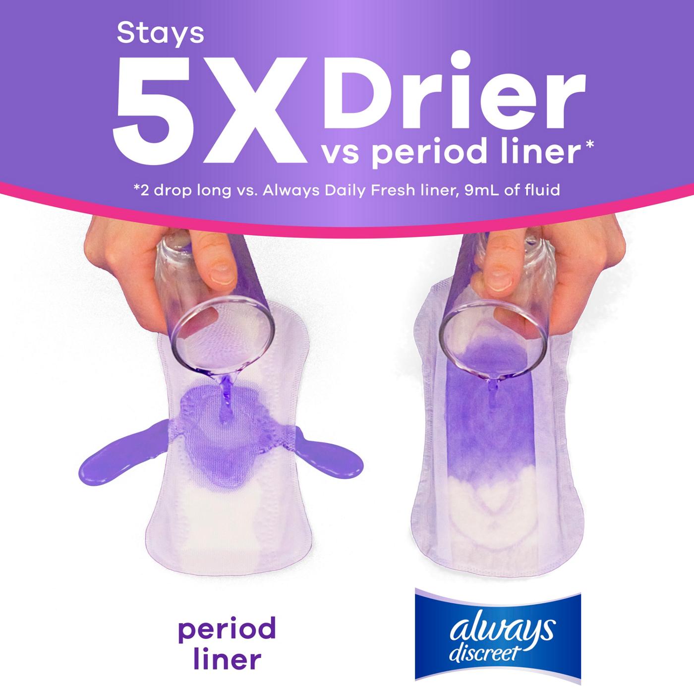 Always Discreet Boutique Incontinence Liners, Very Light Absorbency; image 2 of 9